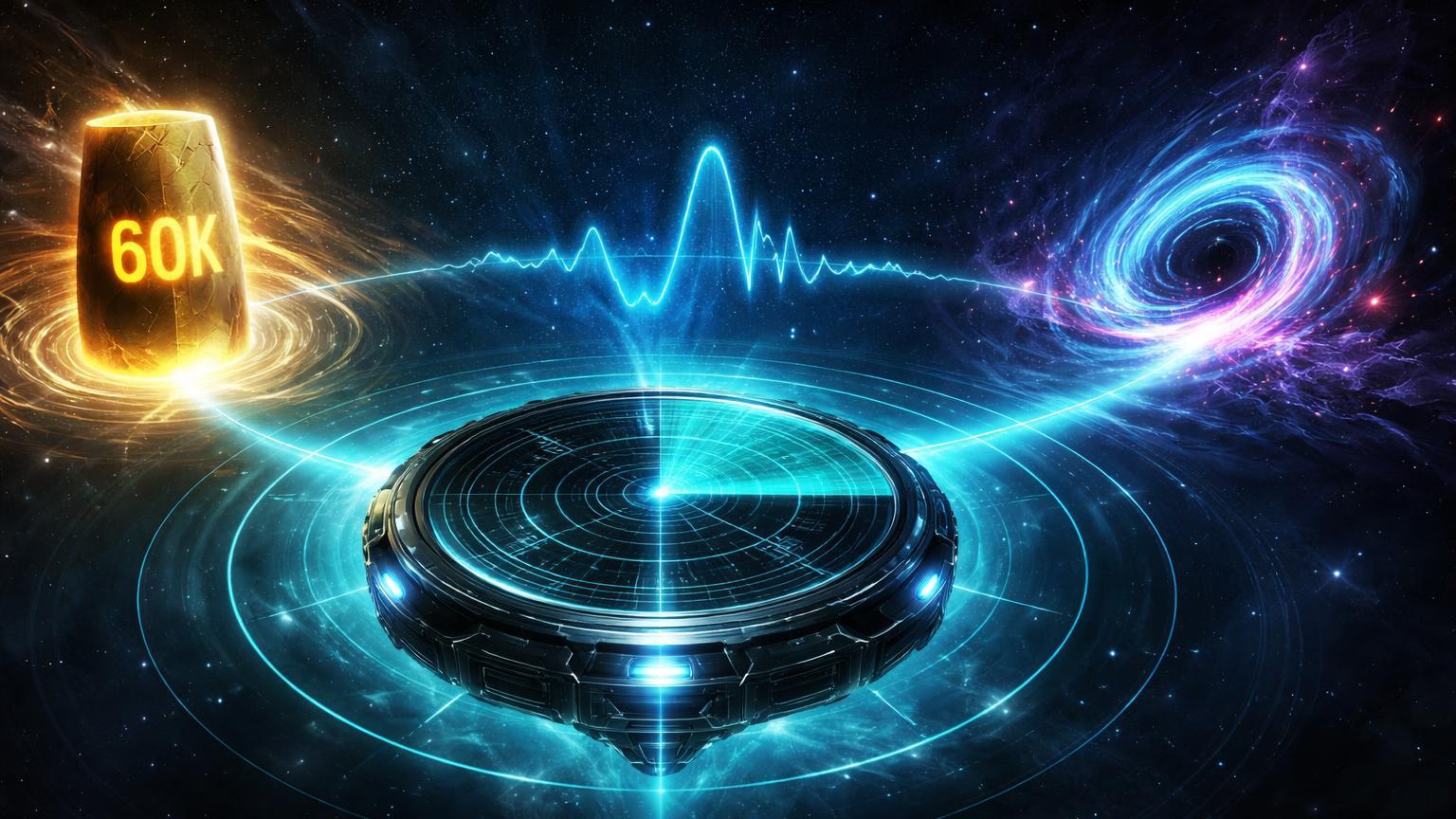 Radar digital escaneando sinais de 60K BTC julgamento, onda PCE inflação e vórtice Solana squeeze, simbolizando agenda semanal cripto